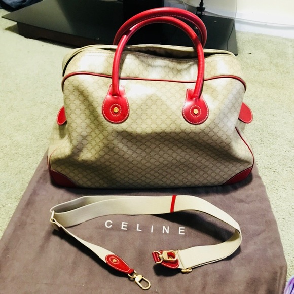 Celine Handbags - Authentic Celine Travel Bag 2way. With strap.